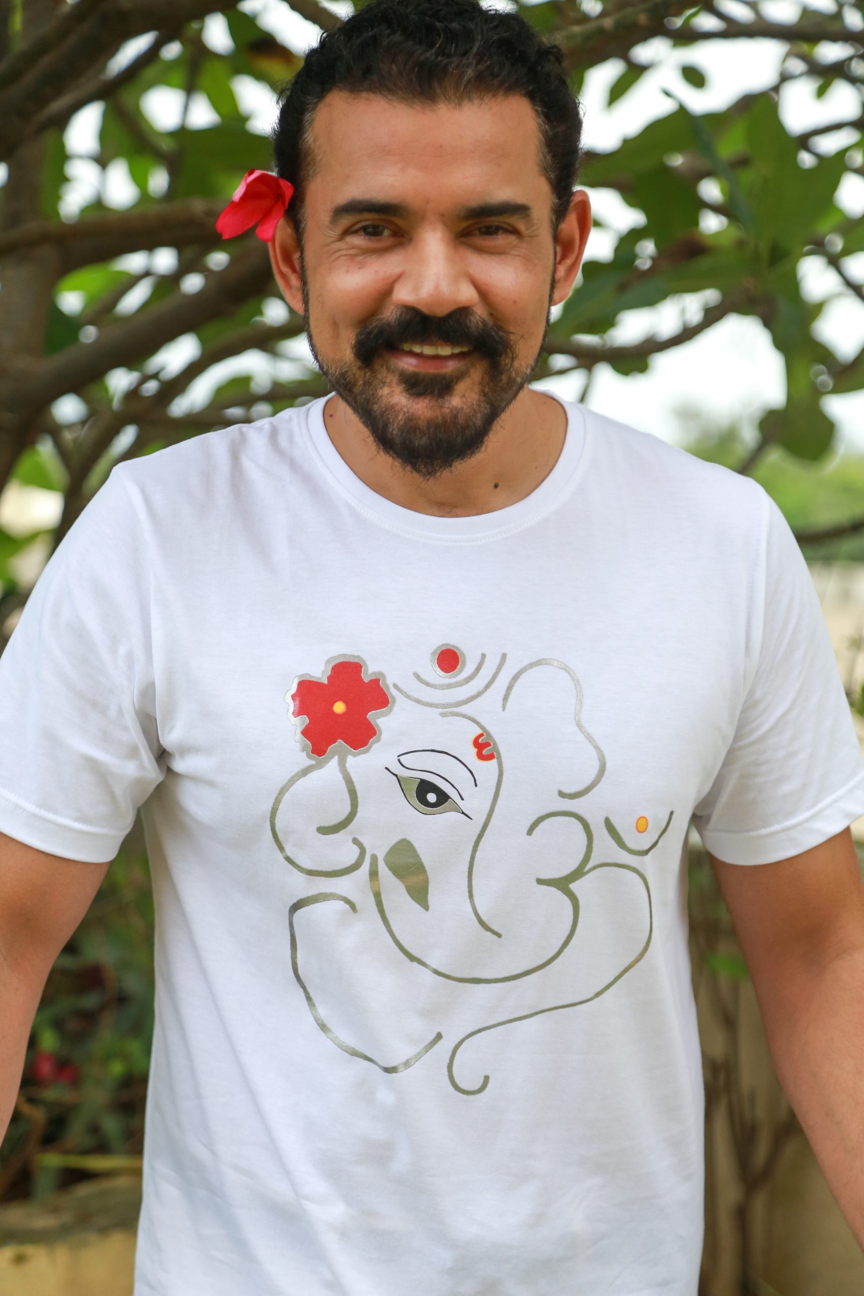 This vibrant t-shirt features the phrase “Lord Ganesha” - Image 3